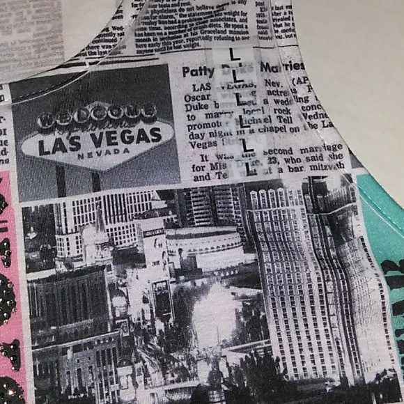 New YMF SLEEVELESS TOP L W/MULTI COLOR ST#1111 - Picture 5 of 8